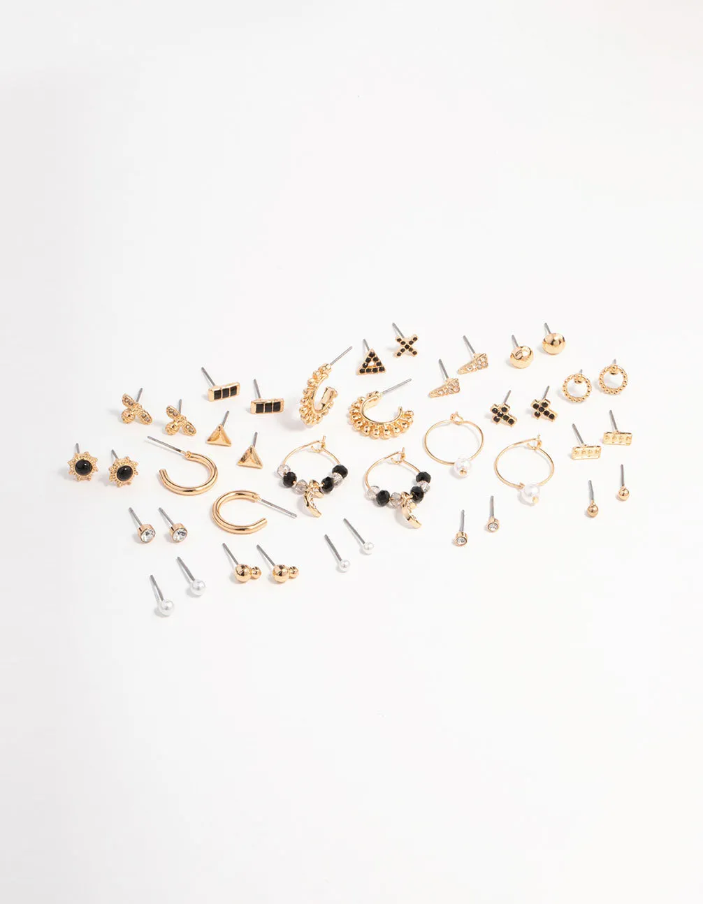 Gold Mixed Stud Earring Pack sold by lovisa