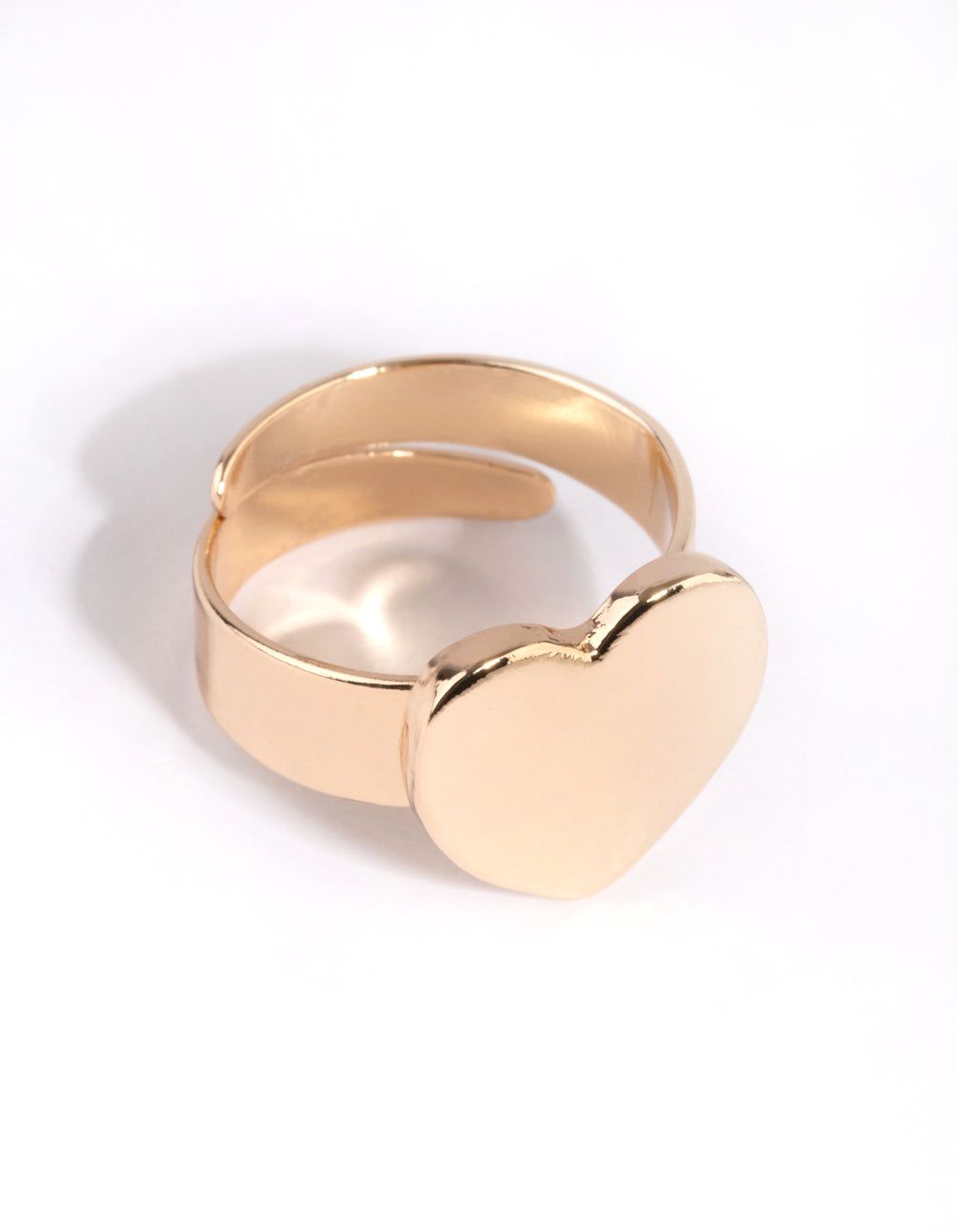 Gold Heart Signet Ring sold by lovisa