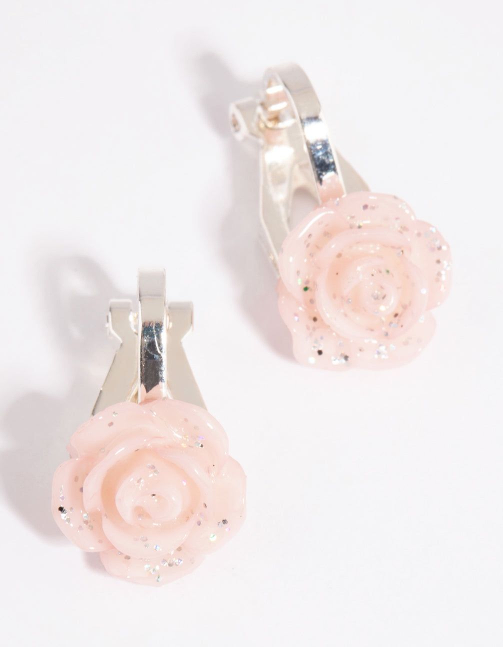 Pink Moulded Flower Clip-On Earrings sold by lovisa