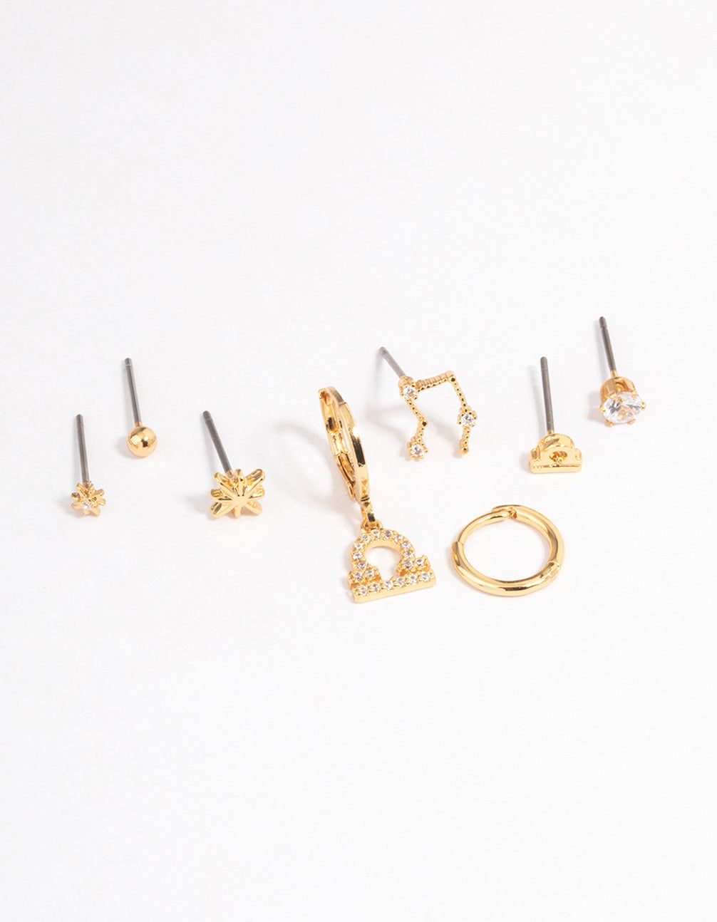 Gold Plated Libra Star Sign Ear Stackers sold by lovisa