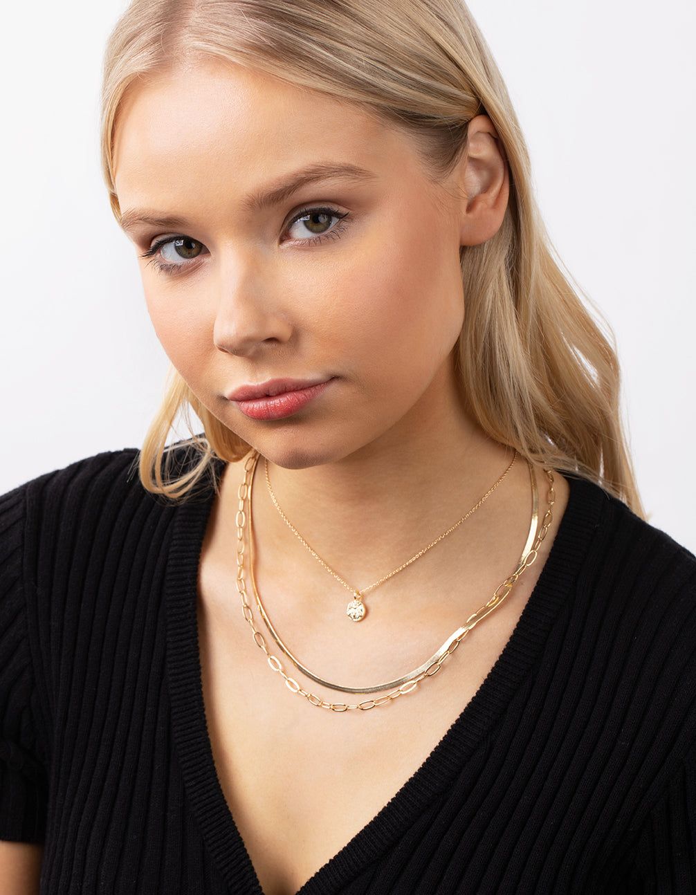Gold Plated Disc Multi Necklace sold by lovisa product image thumbnail 5