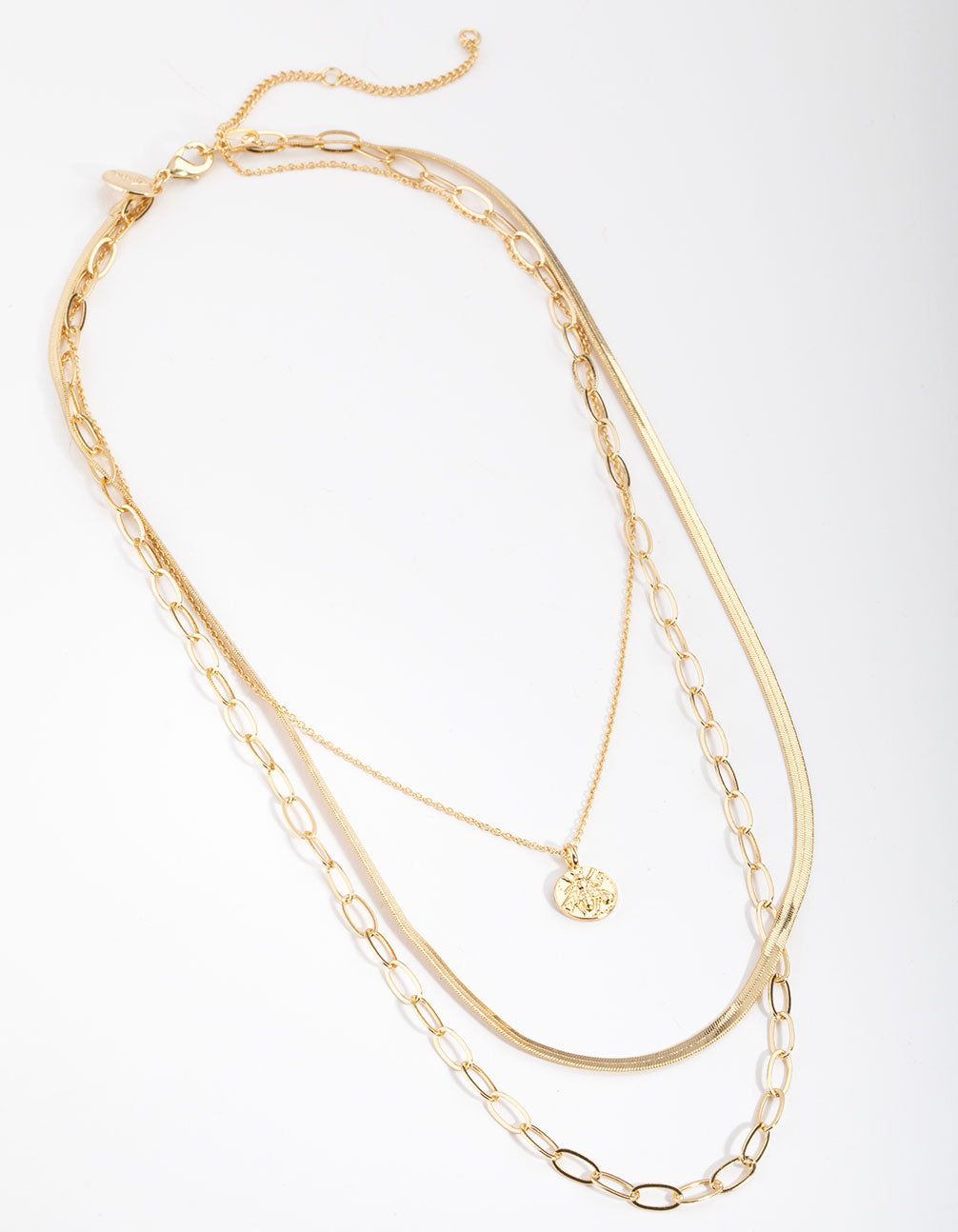 Gold Plated Disc Multi Necklace sold by lovisa product image thumbnail 3