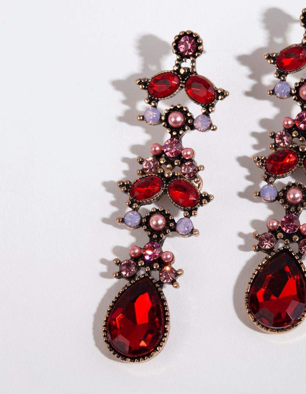 Antique Gold Small Marquise Drop Earrings sold by lovisa product image thumbnail 3