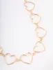 Gold Large Open Heart Waist Chain sold by lovisa