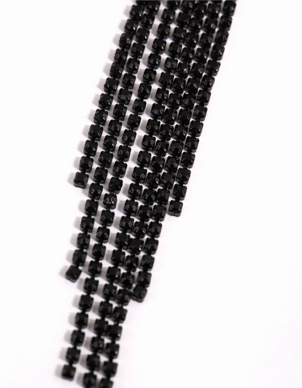 Matte Black Cup Chain Earrings sold by lovisa product image thumbnail 3