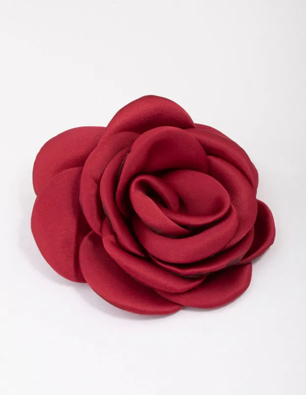 Red Rosette Hair Tie sold by lovisa