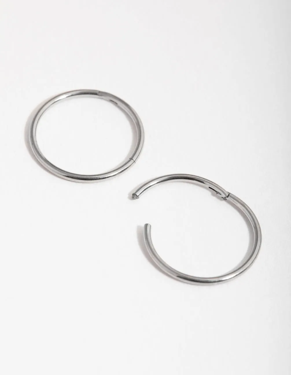 Surgical Steel Fine 10mm Sleeper Earrings sold by lovisa product image thumbnail 4