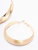 Gold Large Matte Hoop Earrings sold by lovisa