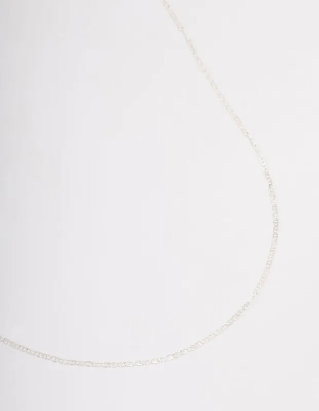 Sterling Silver Figaro Chain Necklace sold by lovisa