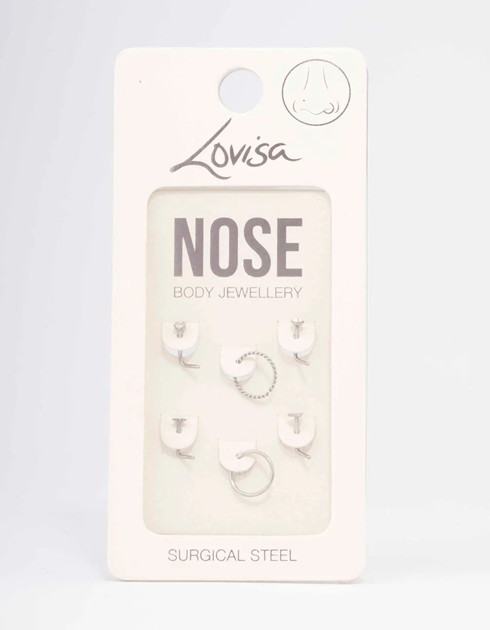 Surgical Steel Star Twisted Nose Piercing 6-Pack sold by lovisa product image thumbnail 3