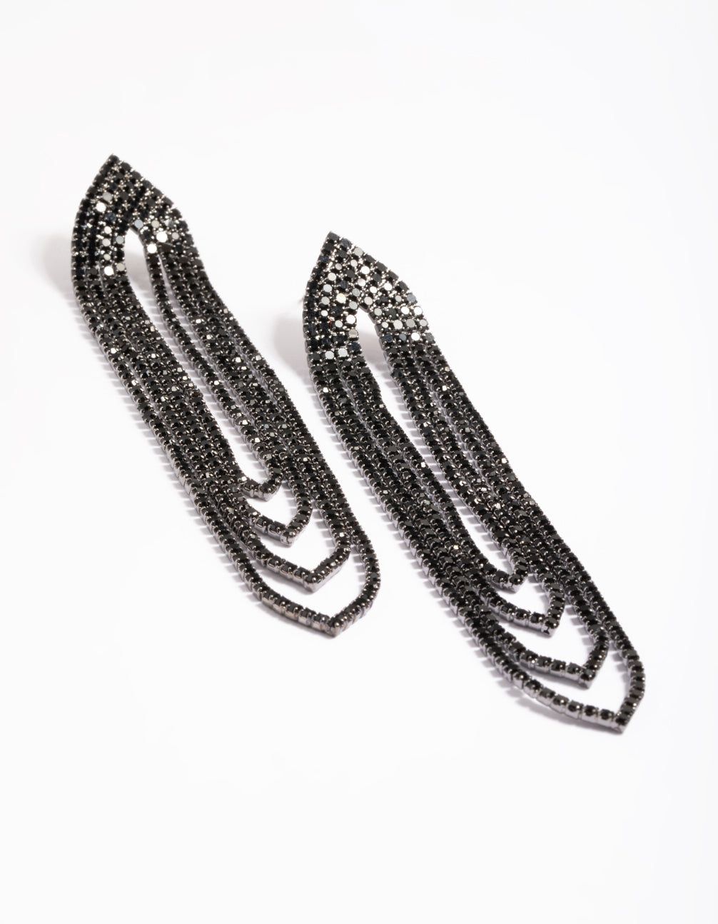 Rhodium Oval Cupchain Drop Earrings sold by lovisa product image thumbnail 4