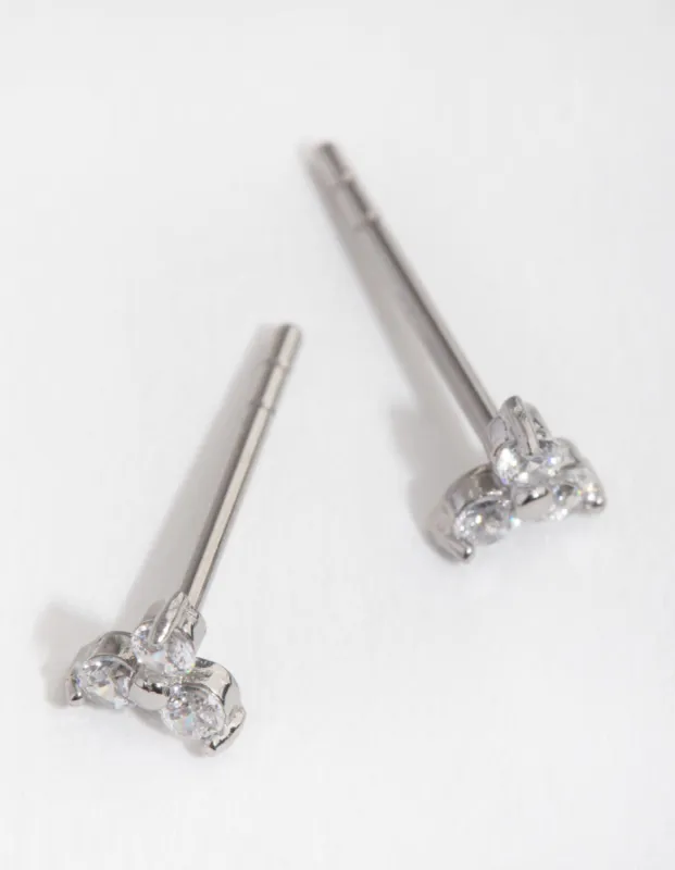 Surgical Steel Cubic Zirconia Cluster Stud Earrings sold by lovisa