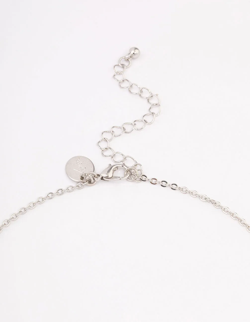 Rhodium Cubic Zirconia Short Necklace sold by lovisa product image thumbnail 3