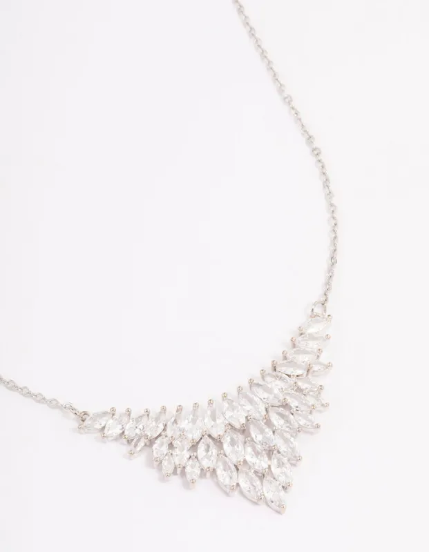 Rhodium Cubic Zirconia Short Necklace sold by lovisa