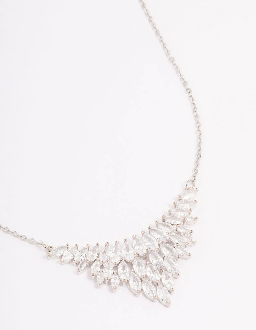 Rhodium Cubic Zirconia Short Necklace sold by lovisa
