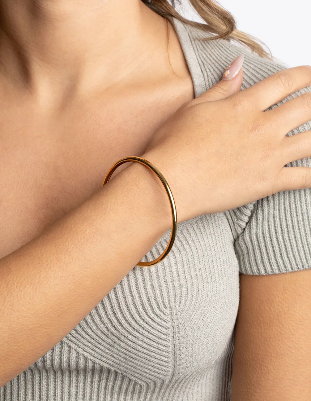 Gold Plated Stainless Steel Bangle sold by lovisa product image thumbnail 2