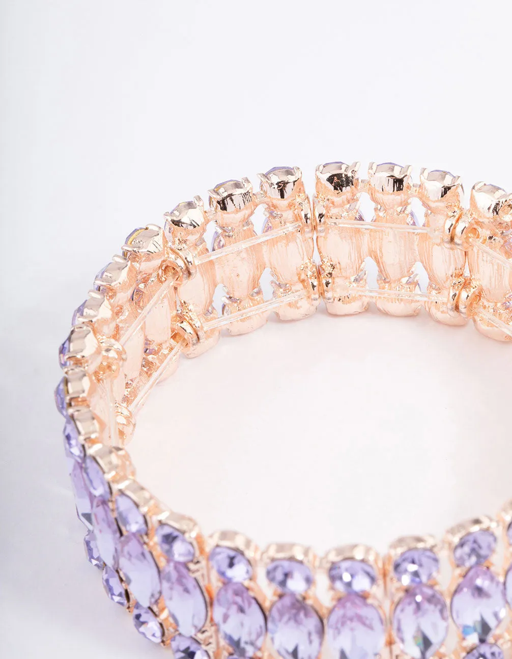 Rose Gold Marquise Stone Bracelet sold by lovisa product image thumbnail 3