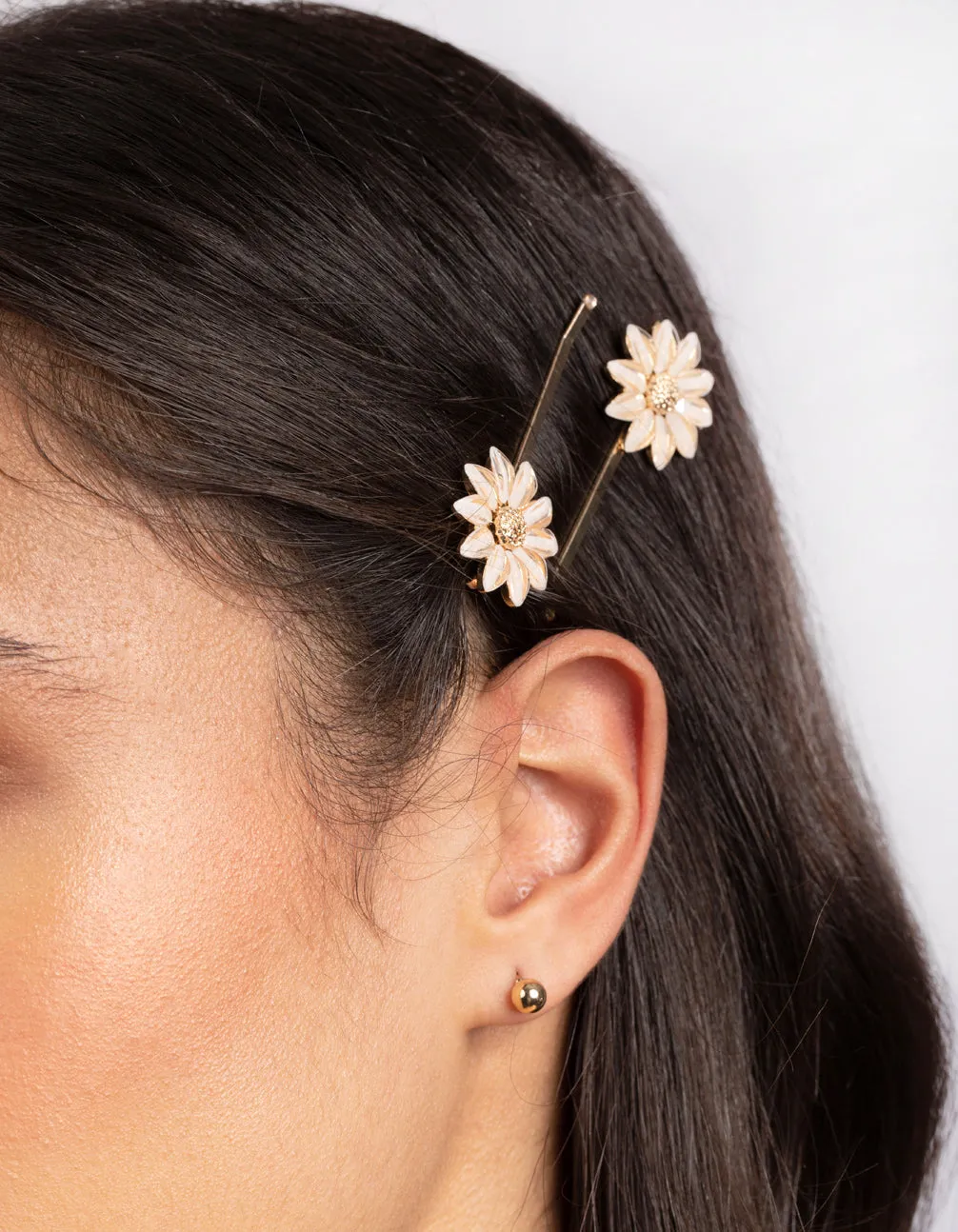 Stone Detail Flower Clips sold by lovisa product image thumbnail 2