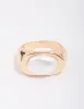 Gold Oval Pearl Signet Ring sold by lovisa