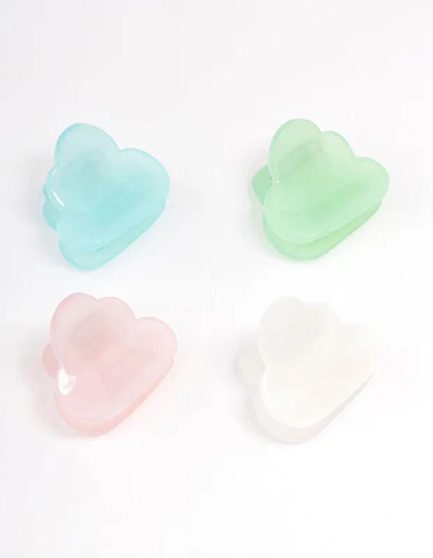 Mini Cloud Hair Claw Clip 4-Pack sold by lovisa