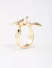Gold Plated Metal Twisted Ring sold by lovisa