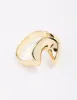 Gold Plated Metal Twisted Ring sold by lovisa