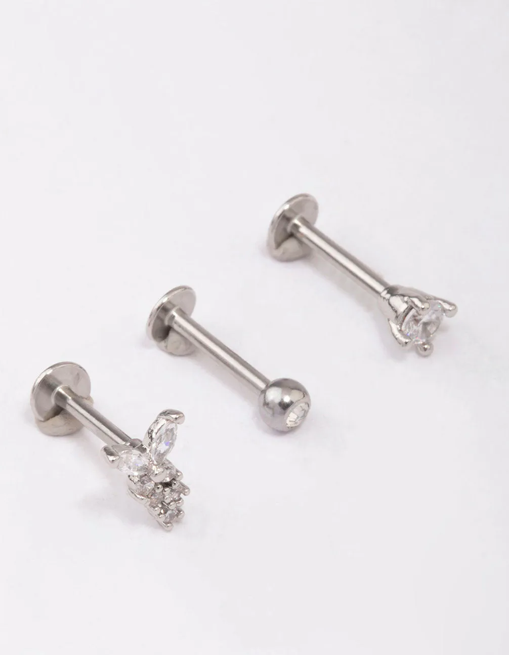 Surgical Steel Butterfly Trail Flat Back 3-Pakc sold by lovisa product image thumbnail 2