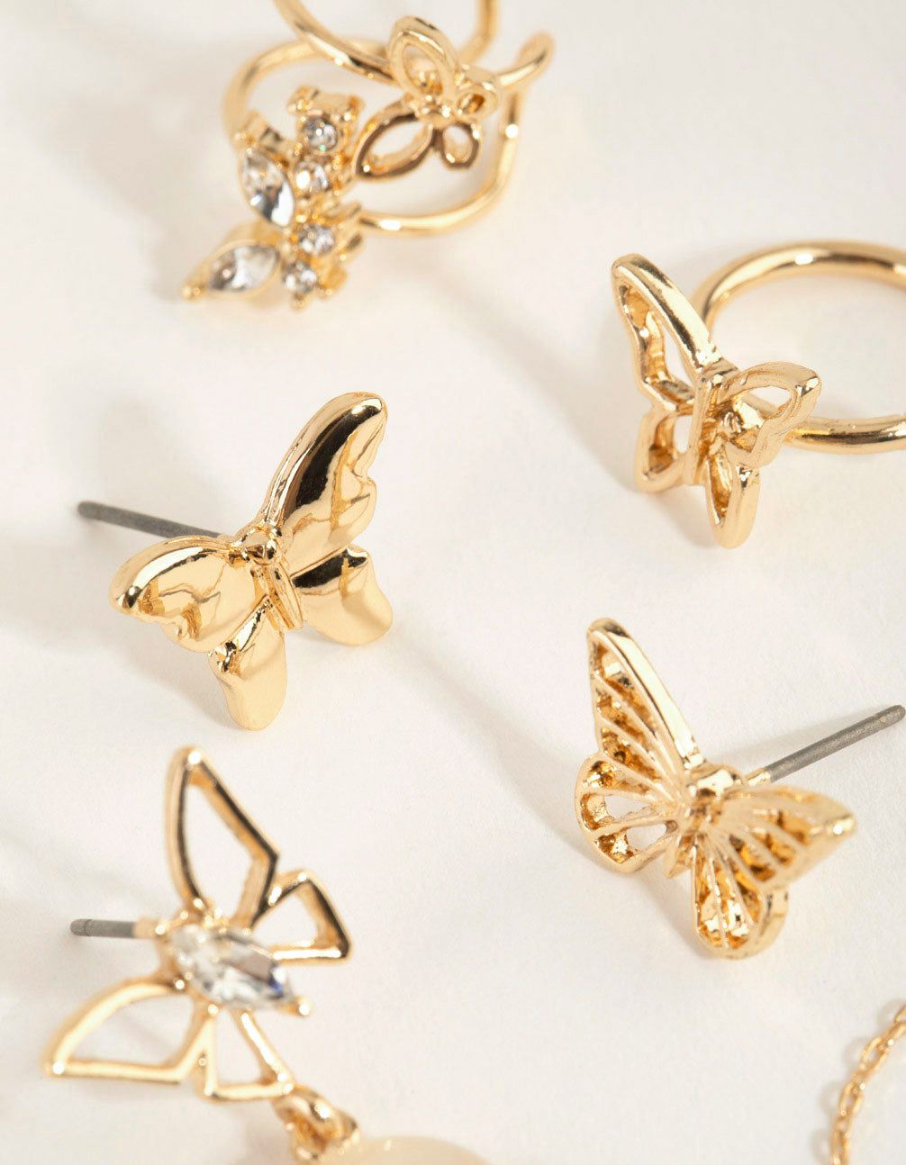 Gold Multi Butterfly Earring Pack sold by lovisa product image thumbnail 2