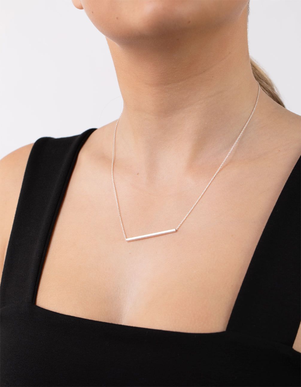 Sterling Silver Clean Bar Necklace sold by lovisa product image thumbnail 2