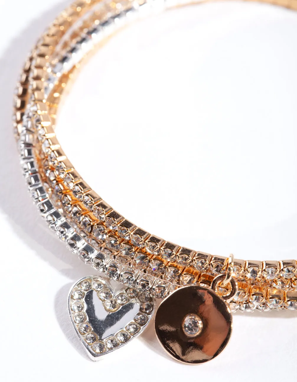 Mesh Diamante Bracelet 5-Pack sold by lovisa product image thumbnail 2