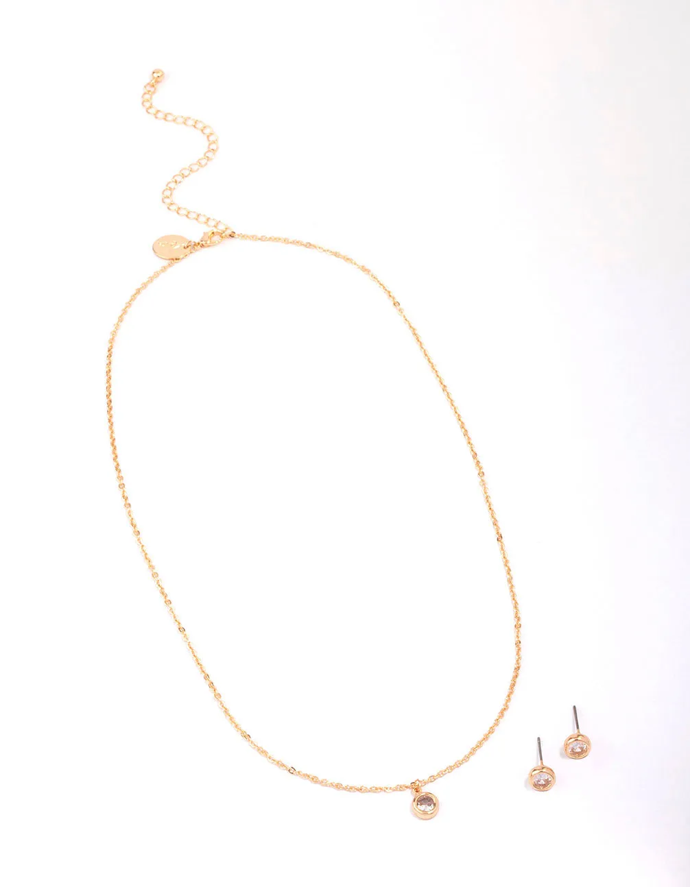 Gold Bezel Diamante Jewellery Set sold by lovisa product image thumbnail 5