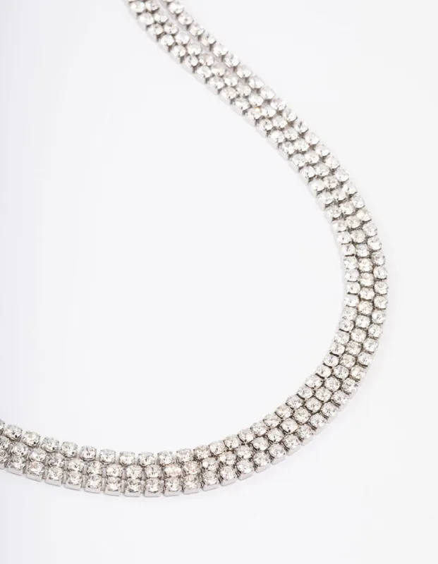 Rhodium Triple Cupchain Belt sold by lovisa