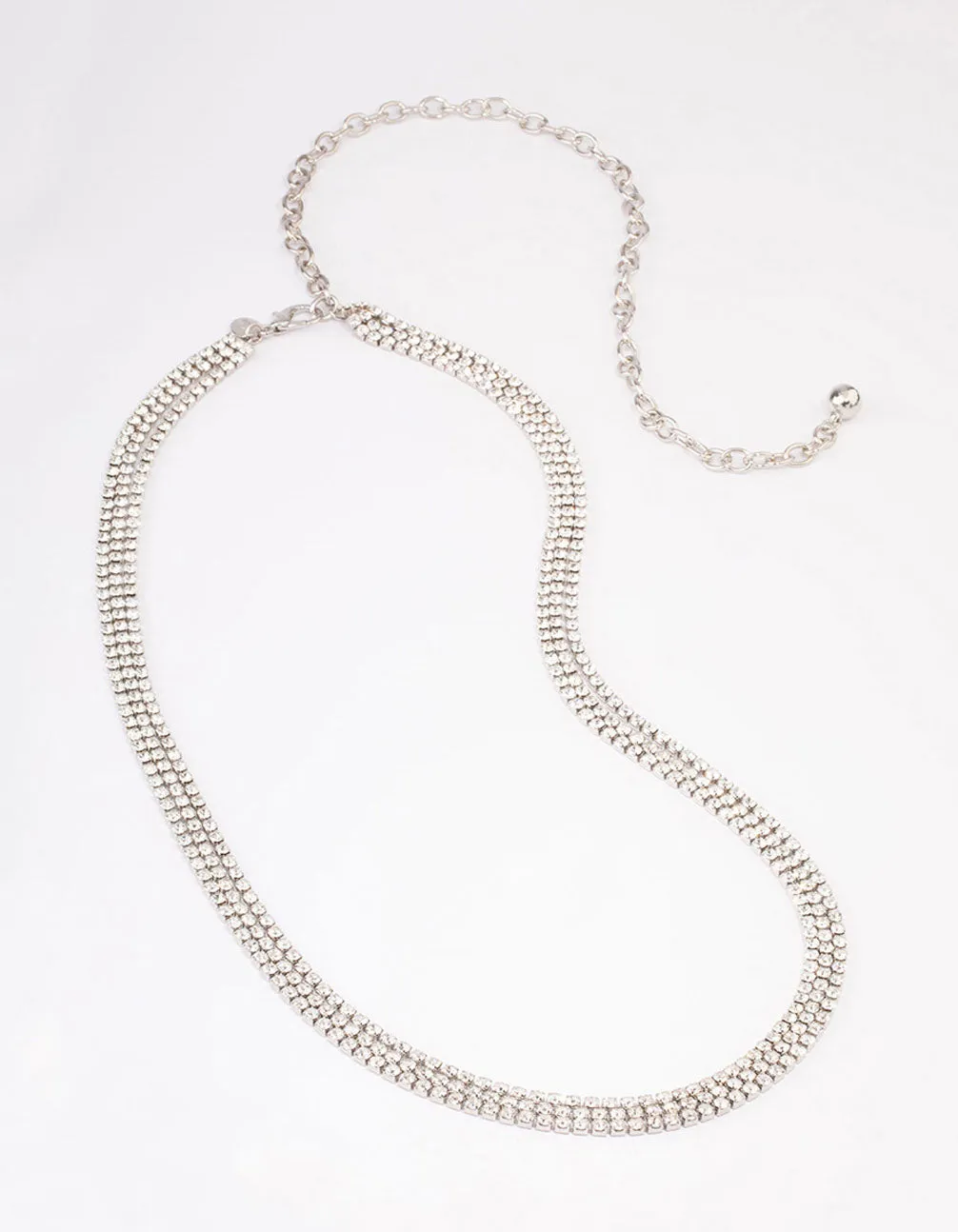 Rhodium Triple Cupchain Belt sold by lovisa product image thumbnail 2