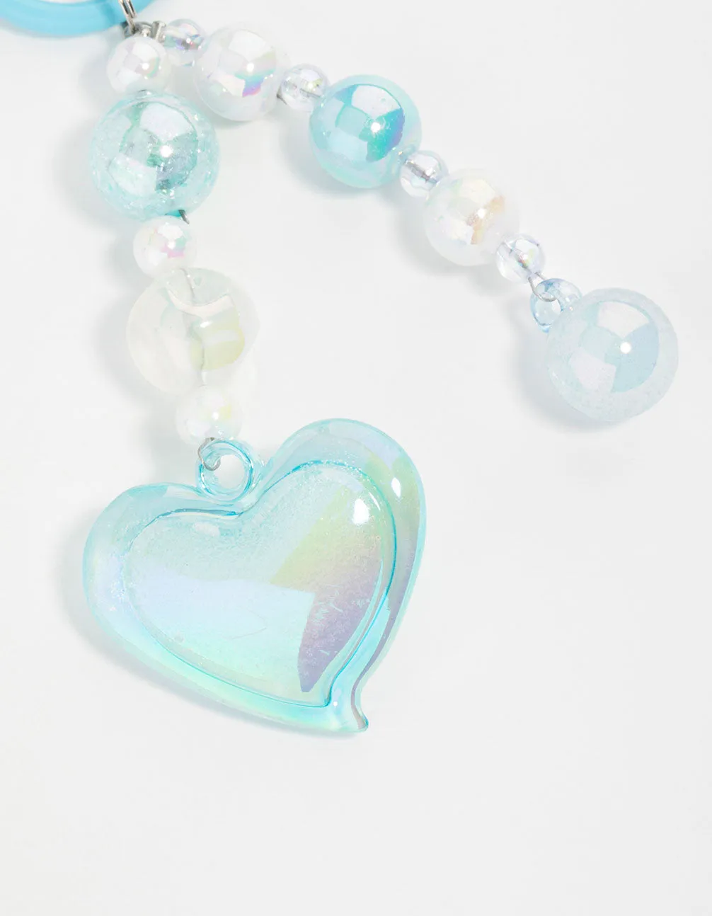 Blue Plastic Large Heart Keychain sold by lovisa product image thumbnail 2