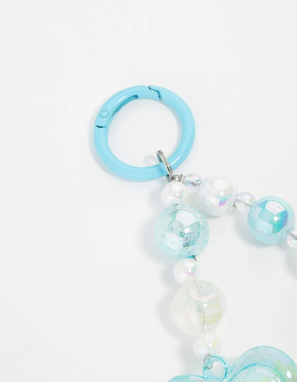 Blue Plastic Large Heart Keychain sold by lovisa product image thumbnail 3