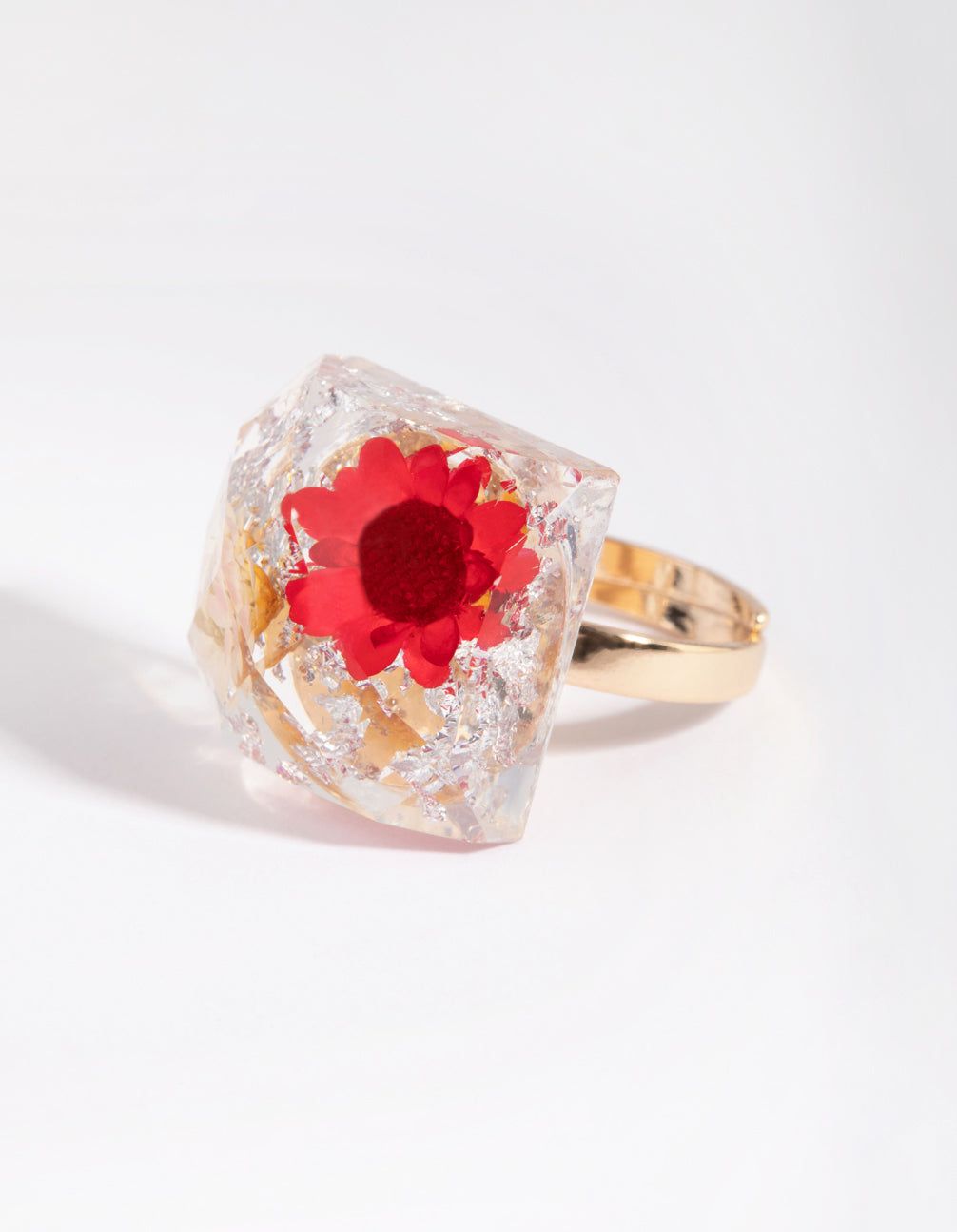 Gold Red Flower Ring sold by lovisa product image thumbnail 2