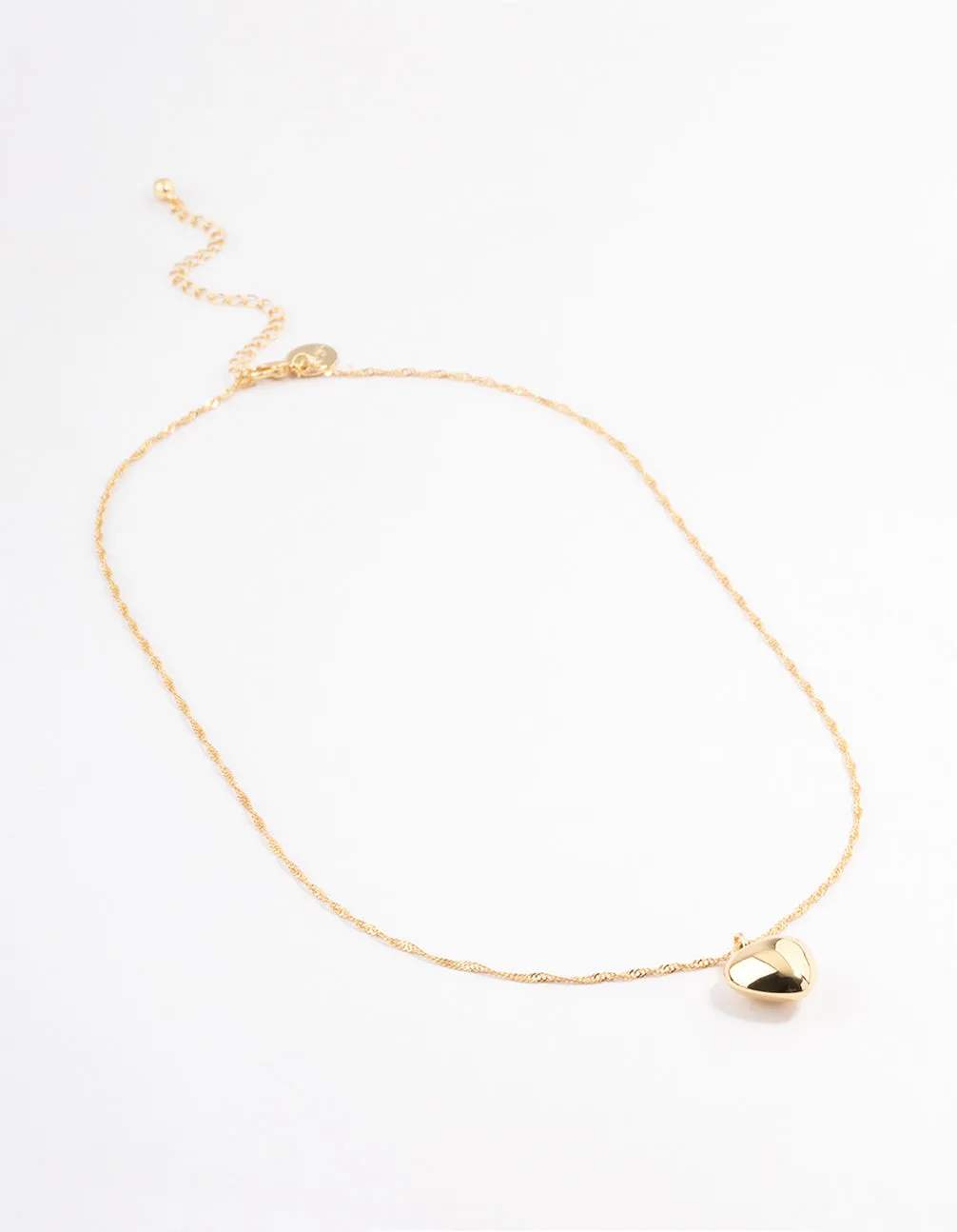 Gold Plated Heart Necklace sold by lovisa product image thumbnail 2