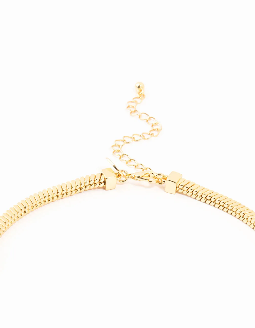 Gold Plated Heavy Square Chain Necklace sold by lovisa product image thumbnail 3