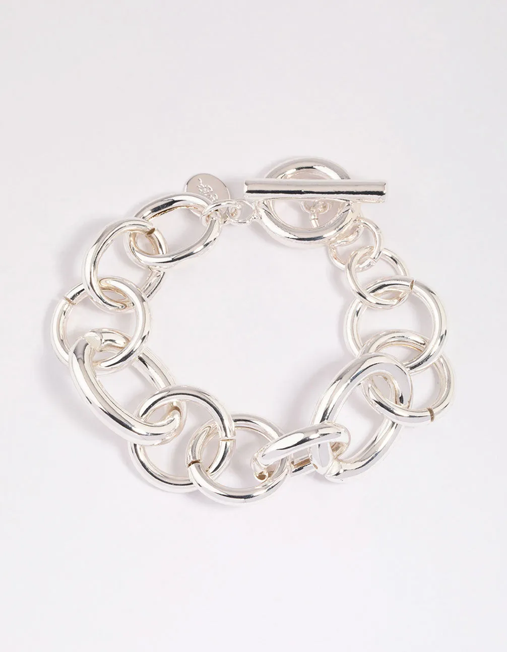 Silver Threaded Chain Bracelet sold by lovisa