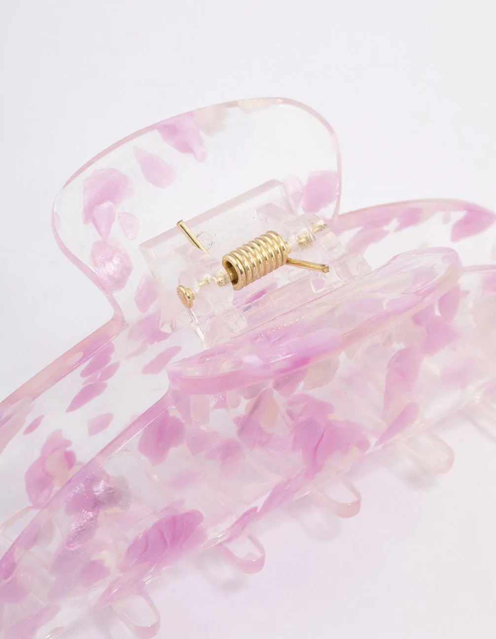 Pink Plastic Pearl Fleck Claw Clip sold by lovisa product image thumbnail 3