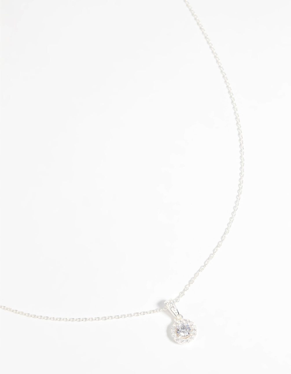 Sterling Silver Cubic Zirconia Pendant Necklace sold by lovisa