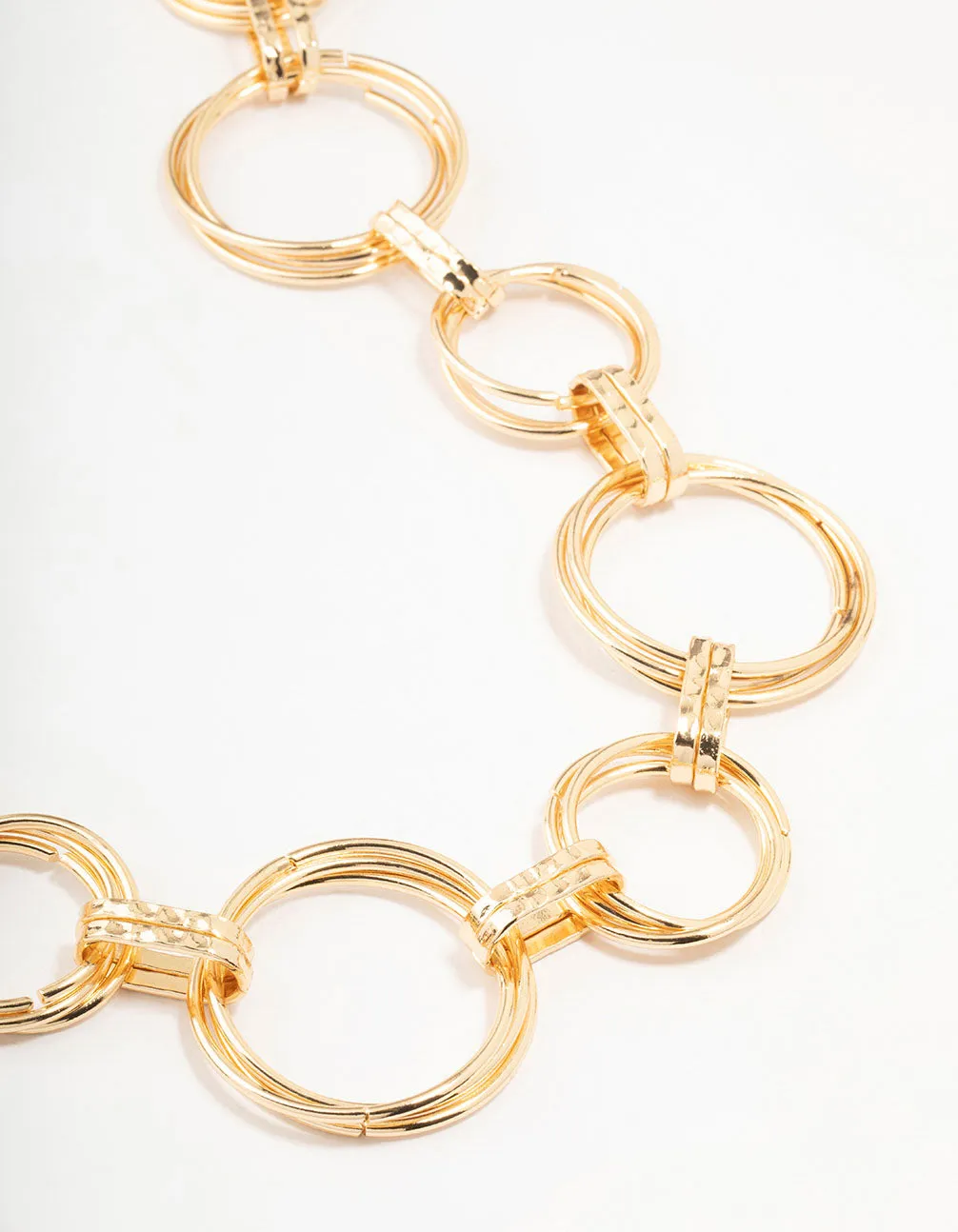 Large Gold Mixed Circle Link Belt sold by lovisa product image thumbnail 2