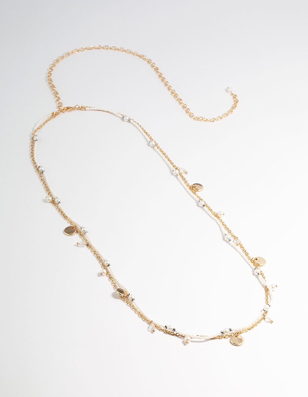 Gold Double Layer Pearl Twist Waist Chain sold by lovisa product image thumbnail 2