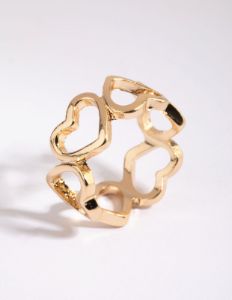 Gold Heart Ring sold by lovisa