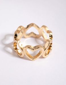 Gold Heart Ring sold by lovisa
