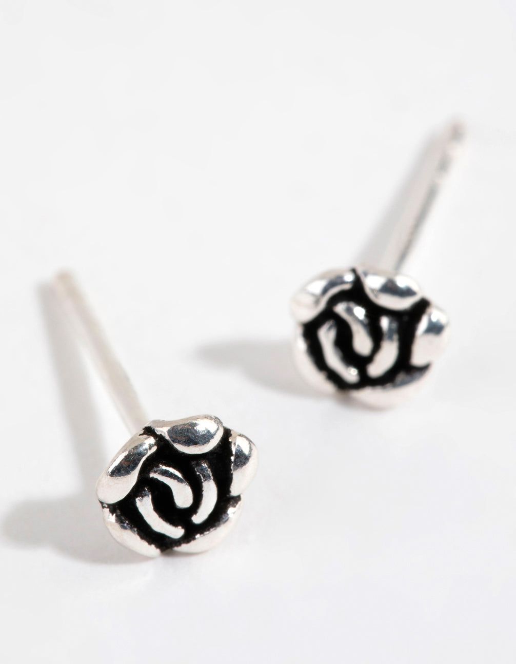 Sterling Silver Antique Rose Stud Earrings sold by lovisa