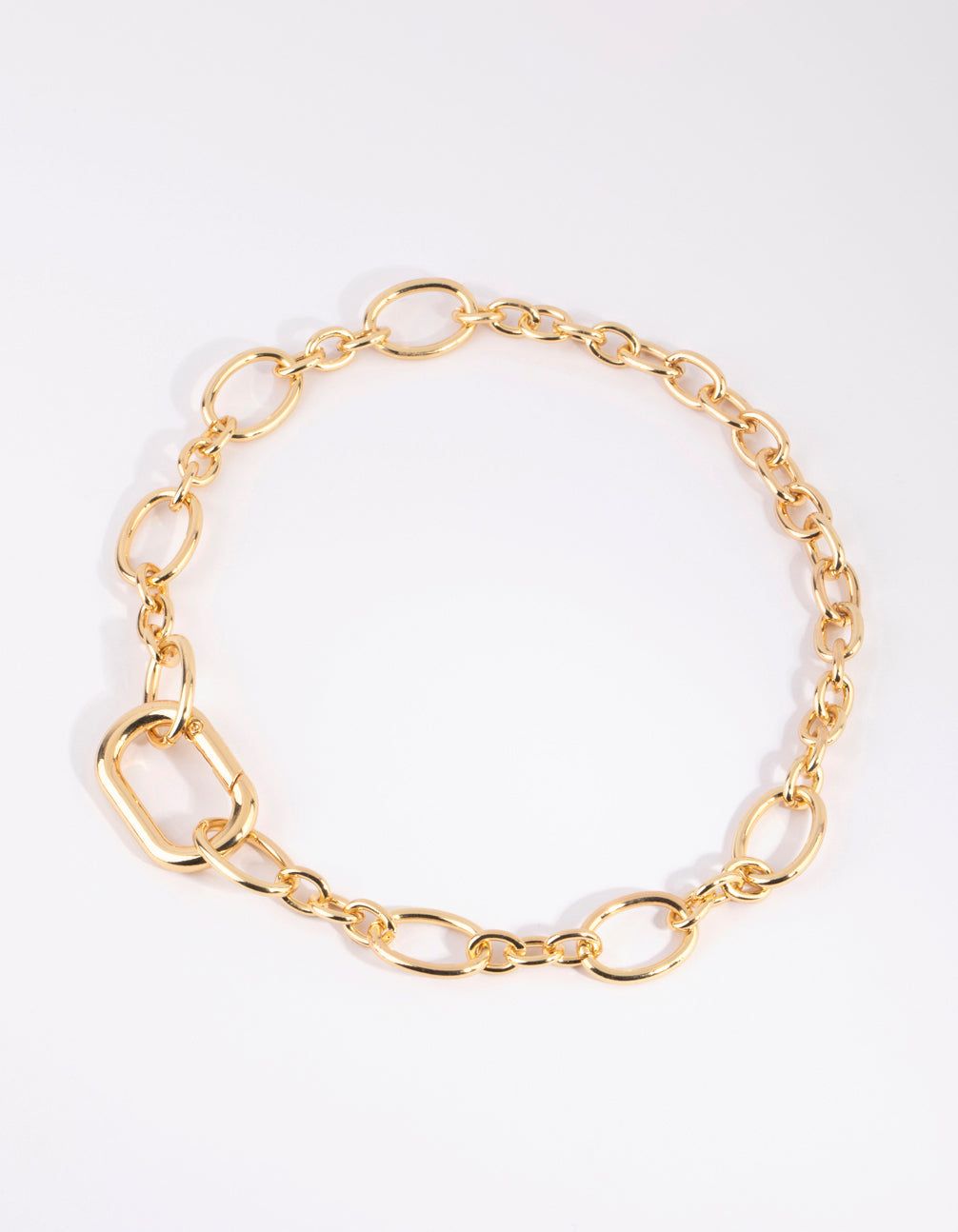 Gold Plated Oval Link Necklace sold by lovisa product image thumbnail 2