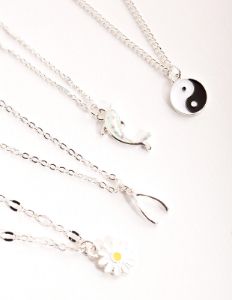 Silver Dolphin Mixed Charm Necklace sold by lovisa
