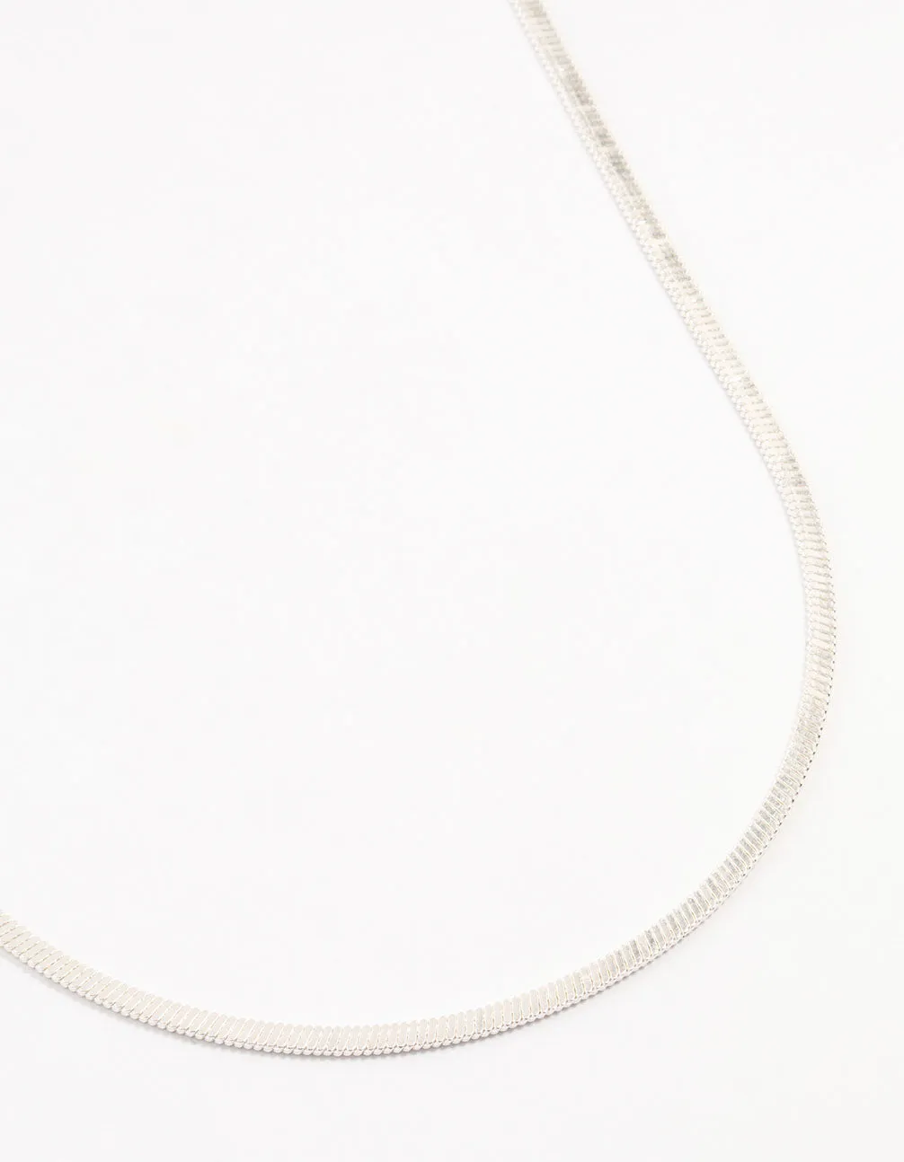 Silver Plated Clean Snake Chain Necklace sold by lovisa
