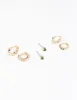 Gold Dainty Earring 3-Pack sold by lovisa